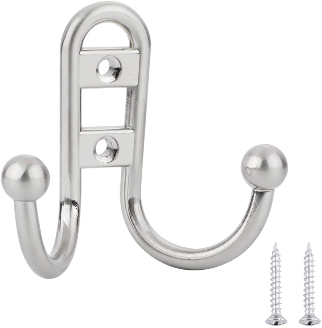Double Prong Robe Hook-Chrome Plated